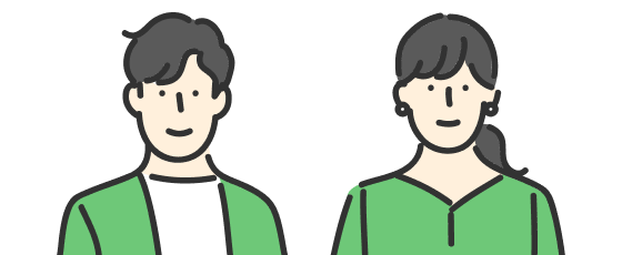 女性と男性のイラスト